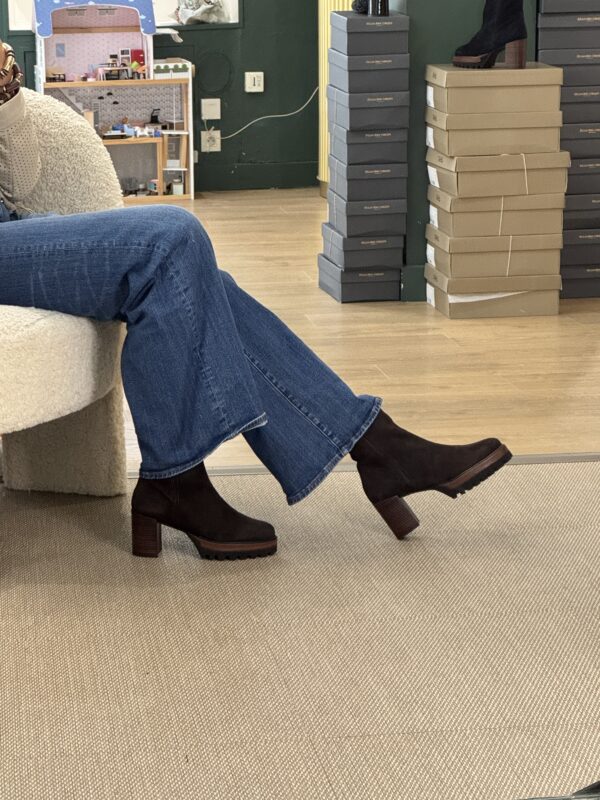 Bottine femme marron