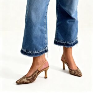 Escarpin femme python