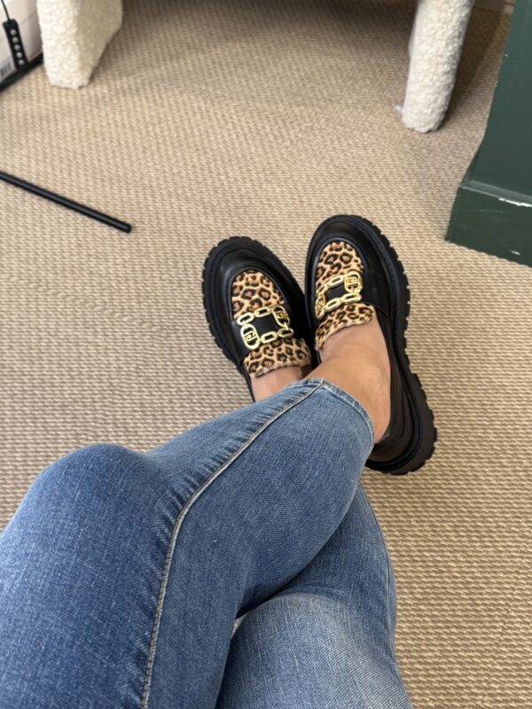 Mocassin pour femme noir