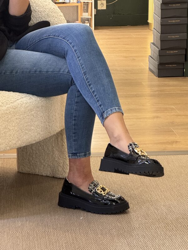 Mocassin pour femme noir