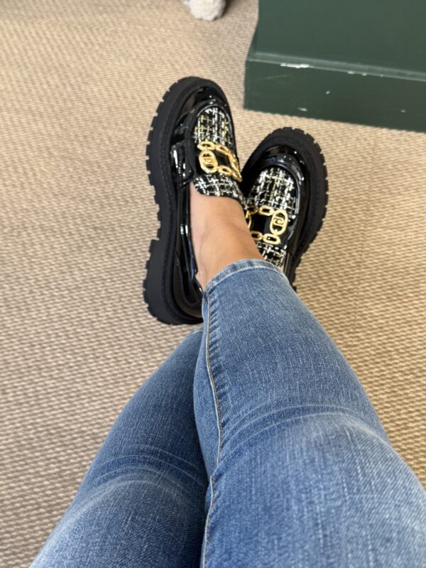 Mocassin pour femme noir