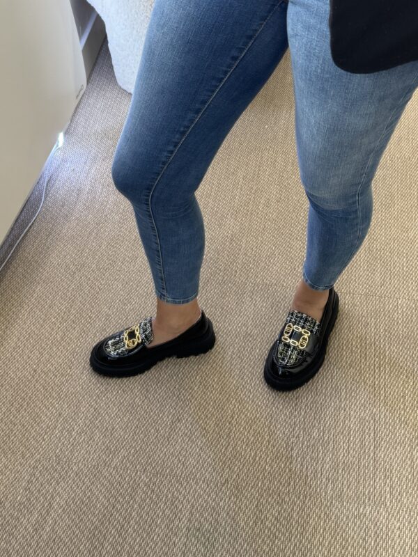 Mocassin pour femme noir