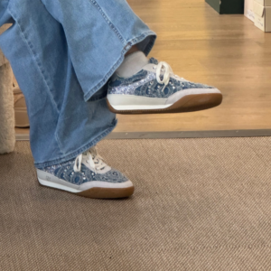 Basket Lewis 04 Strass Bleu Jean