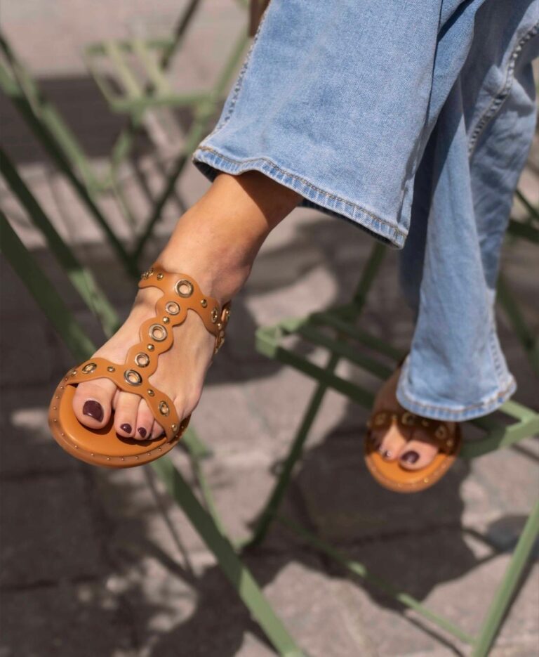 Bibi Lou Sandales Camel Plate