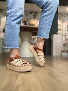 Sandro Rossi Sandales Plateforme Semelle Mémoire de Forme