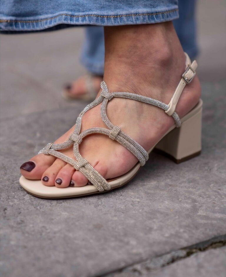 Bibi Lou Sandales Blanches à Talons 6cm