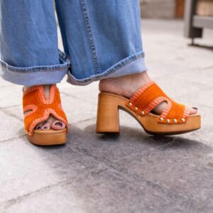 Sabots Ouverts Sandro Rossi Orange